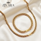 Zivara Aurum Bracelet & Necklace Set