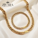Zivara Aurum Bracelet & Necklace Set